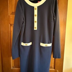 Lilly Pulitzer Navy and Cream Dress